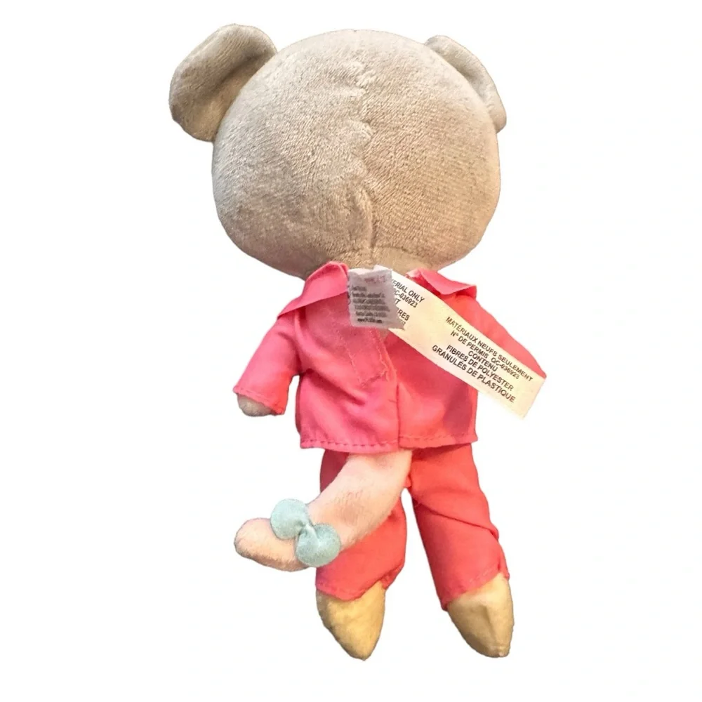 Tiny Tukkins Mom Mouse Plush Pink PJs 7” Girl Gray Beverly Hills Teddy Bear Doll